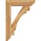 Ekena Millwork Merced Slat Rough Sawn Bracket w/ Offset Brace, Western Red Cedar, 8"W x 32"D x 44"H BKT0806X32X44MRC06RWR - alternate 2
